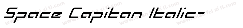 Space Capitan Italic字体转换